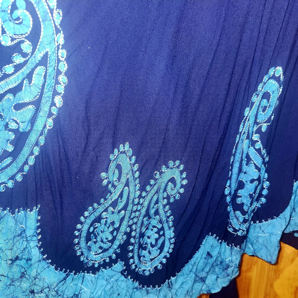 ⭐️Paradise Boho Dress Handkerchief Hem Free Size Beach Resortwear Coverup - Picture 4 of 6